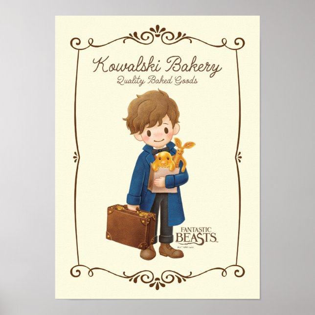 Kowalski Bakery - Newt Scamander Poster (Front)