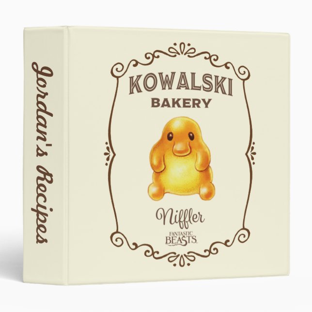Kowalski Bakery - Niffler 3 Ring Binder (Front/Spine)