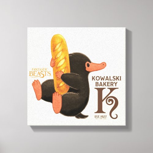 Kowalski Bakery _ Niffler With Bread Canvas Print