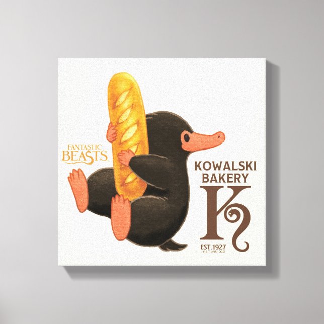 Kowalski Bakery - Niffler With Bread Canvas Print (Front)