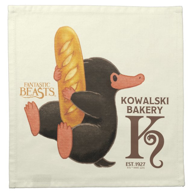 Kowalski Bakery - Niffler With Bread Cloth Napkin (Front)