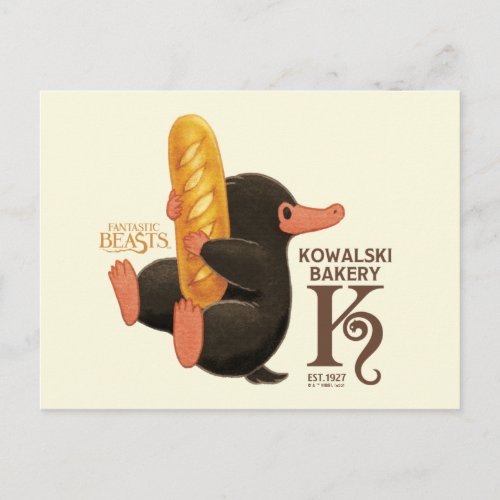 Kowalski Bakery _ Niffler With Bread Postcard