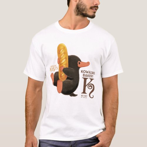 Kowalski Bakery _ Niffler With Bread T_Shirt