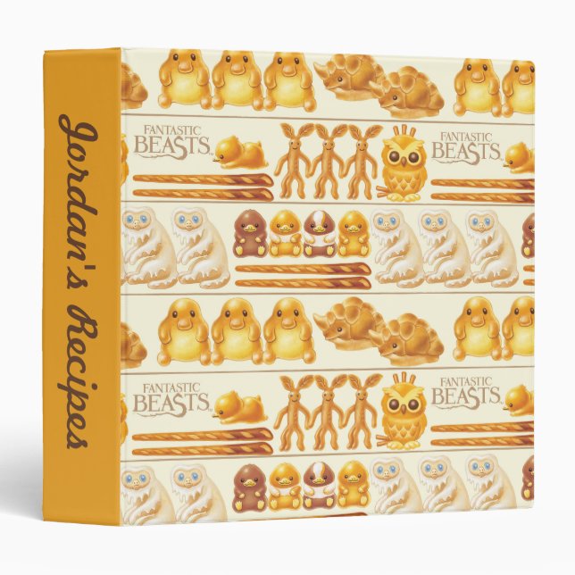 Kowalski Bakery Rows of Treats Pattern 3 Ring Binder (Front/Spine)