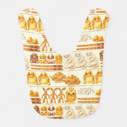 Kowalski Bakery Rows of Treats Pattern Baby Bib