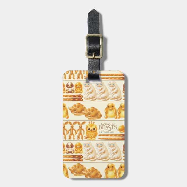 Kowalski Bakery Rows of Treats Pattern Luggage Tag (Front Vertical)