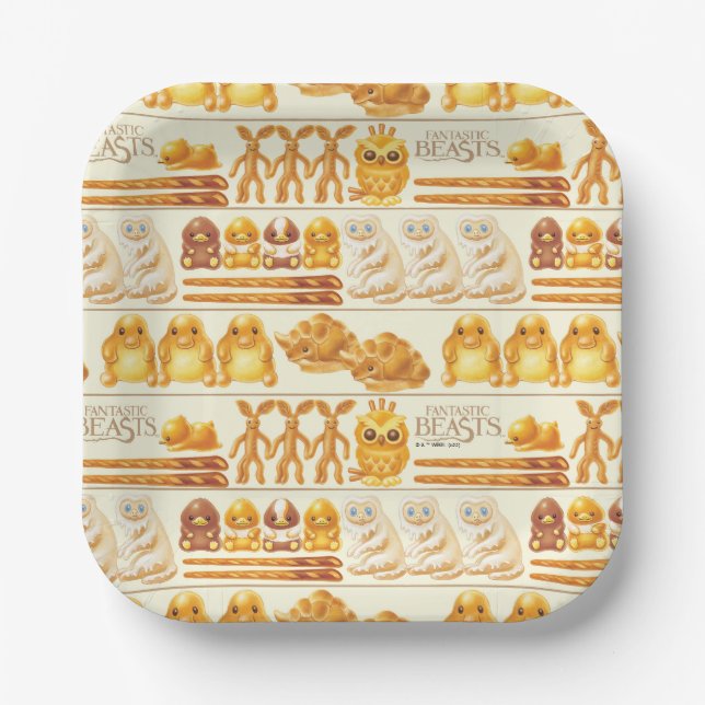 Kowalski Bakery Rows of Treats Pattern Paper Plates (Front)
