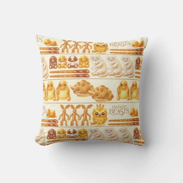 Kowalski Bakery Rows of Treats Pattern Throw Pillow (Front)