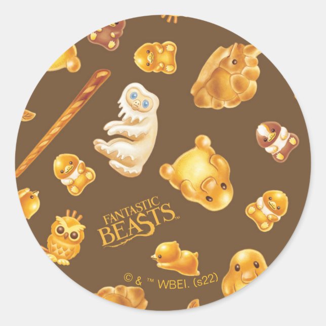 Kowalski Bakery Toss Pattern Classic Round Sticker (Front)