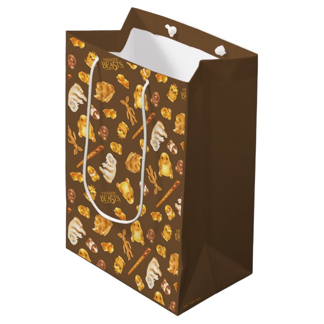Kowalski Bakery Toss Pattern Medium Gift Bag (Front Angled)