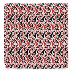 Kowhaiwhai Mangopare Maori Tribal Pattern Bandana