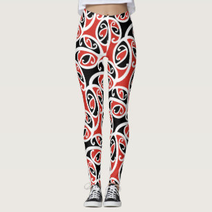 Hawaiian Tribal Pattern III Leggings by CatyArte