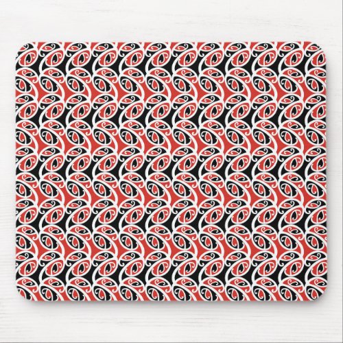 Kowhaiwhai Mangopare Maori Tribal Pattern Mouse Pad