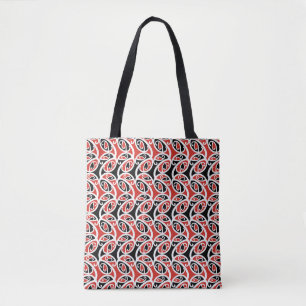 Kowhaiwhai Mangopare Maori Tribal Pattern Tote Bag