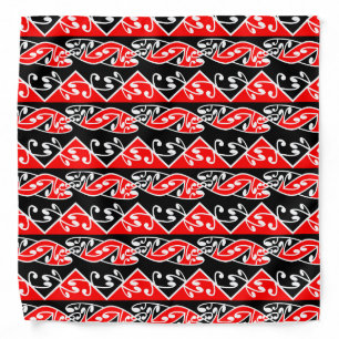 Kowhaiwhai Traditional Maori Koru Pattern Bandana