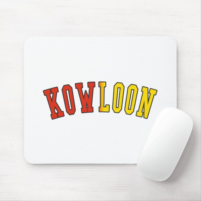 Kowloon in China National Flag Colors Mousepad