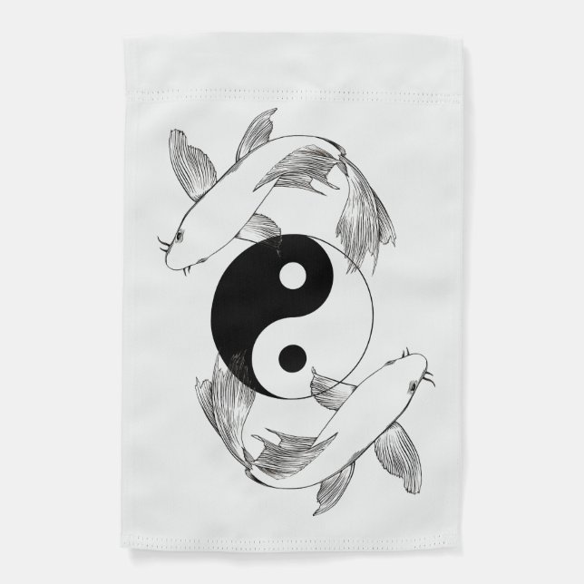 Koy ying yang garden flag (Front)