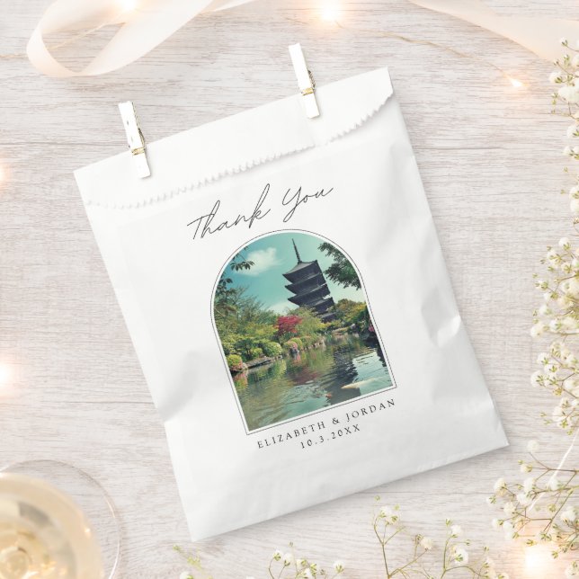 Koyoto Wedding Thank You Photo Favor Bag (Clipped)
