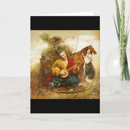 Kozak Cossack Mamai Greeting Card