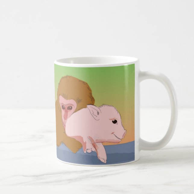 Kozaru loves Kobuta Coffee Mug (Right)