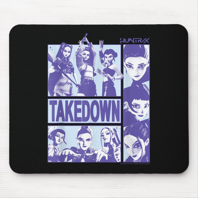 Kp Demon Hunters Halloween Huntrix Takedown Panel  Mouse Pad (Front)