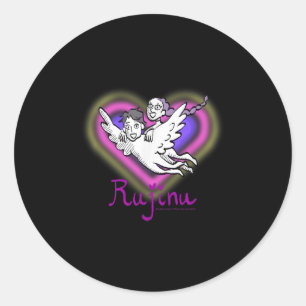 Kp Demon Hunters Halloween Rujino Chip Jinu And Ru Classic Round Sticker