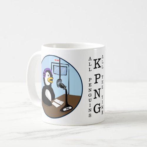 KPNG TALK RADIO PENGUIN COFFEE MUG