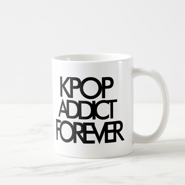 Kpop Addict Forever | Music Fan Gift Coffee Mug (Right)