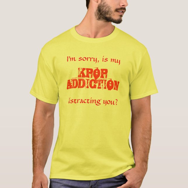 Kpop Addiction (Male) T-Shirt (Front)