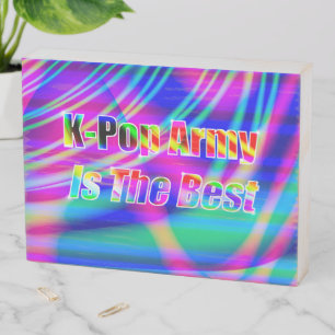 KPop Army Art Wooden Box Sign