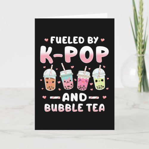 Kpop Bubble Tea Card