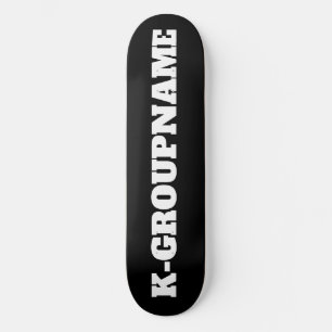 KPOP CUSTOM GROUP NAME (MINIMALIST) SKATEBOARD
