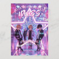 KPOP Demon Hunters Inspired Invitation