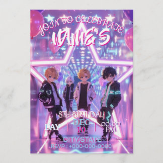 KPOP Demon Hunters Inspired Invitation