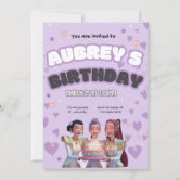 Korean Pop Music K-Pop Black Pink Birthday Party Invitation | Zazzle