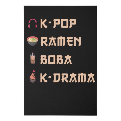 KPOP Gift Faux Canvas Print