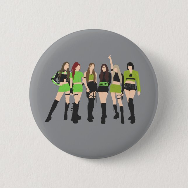 Kpop Girl Group Button (Front)