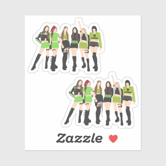 Kpop Girl Group Sticker (Sheet)