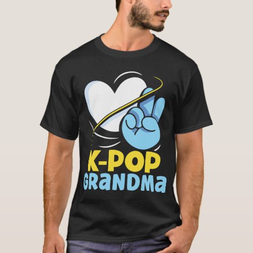 KPOP Grandma Lover Music Korean KPop Cute Grandmot T_Shirt