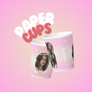 Kpop Idol Birthday Fancafe Style Cupsleeve Paper Cups