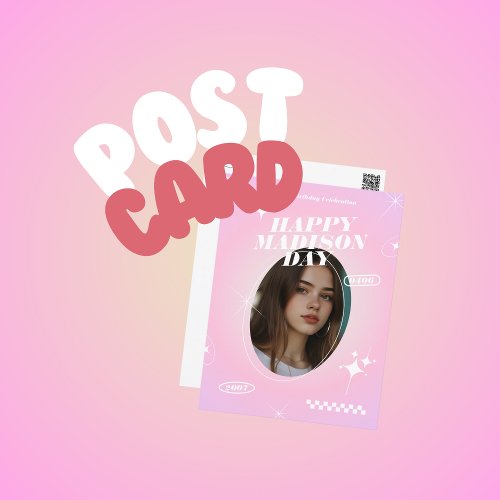 Kpop Idol Birthday Fancafe Style Postcard