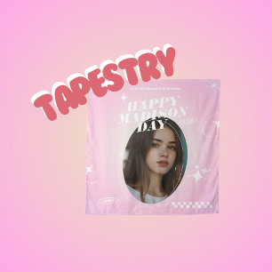 Kpop Idol Birthday Fancafe Style Tapestry
