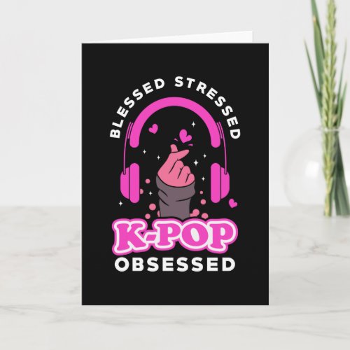 Kpop K_pop Fan Girl Card