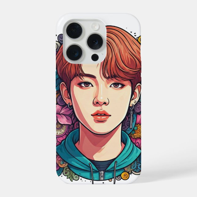 kpop kpopfan kpopfanart kpopidol kpopdrawing kpopi iPhone case (Back)