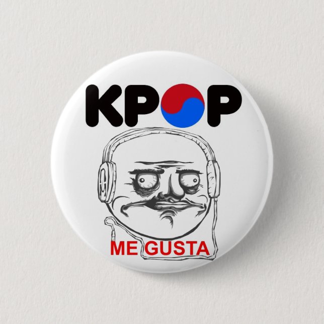 KPop Me gusta Meme, i like Pinback Button (Front)
