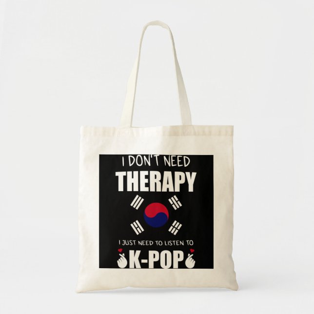 Kpop Merchandize South Korea Korean Pop Gift Pullo Tote Bag (Front)