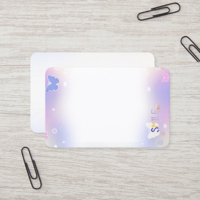 Kpop photocards business card (Front/Back In Situ)