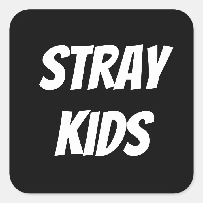 kpop stray kids square sticker zazzle com