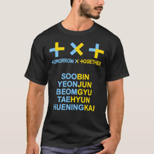 KPOP TXT OFFICIAL LOGO AND MEMBER NAME Classic T-S T-Shirt