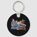 Kpops Demons Hunters In Anime Style Fan Art Huntri Keychain